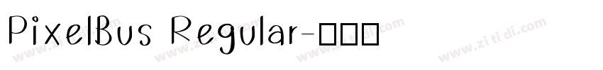 PixelBus Regular字体转换